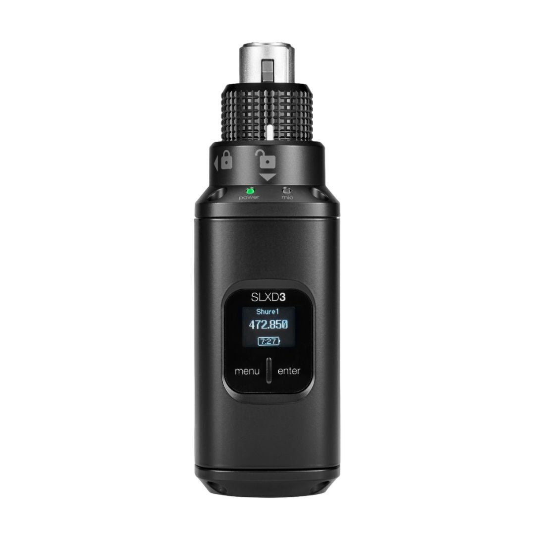 Shure SLXD3 Plug-On Digital Wireless Transmitter with XLR Connector H55