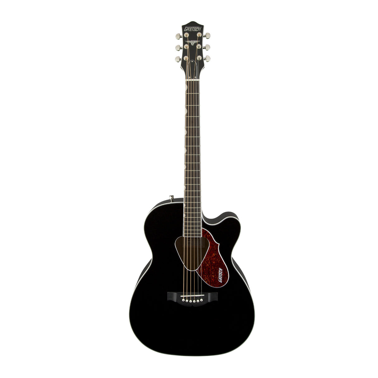 Gretsch G5013CE Rancher Junior Cutaway Acoustic Electric Guitar (Black) Bundle