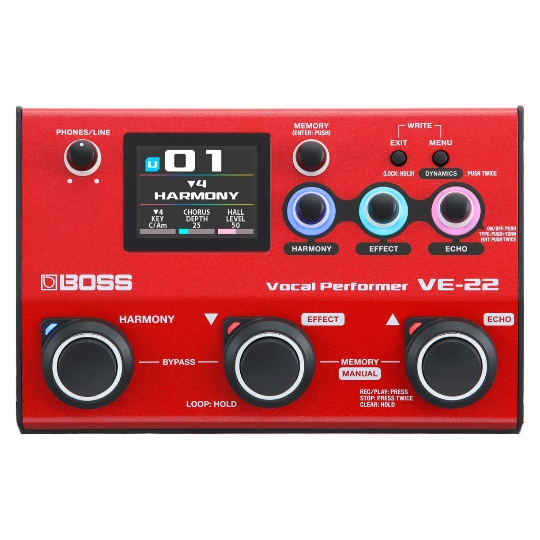 Boss VE-22 Vocal Performer Portable Multi-Effects Processor