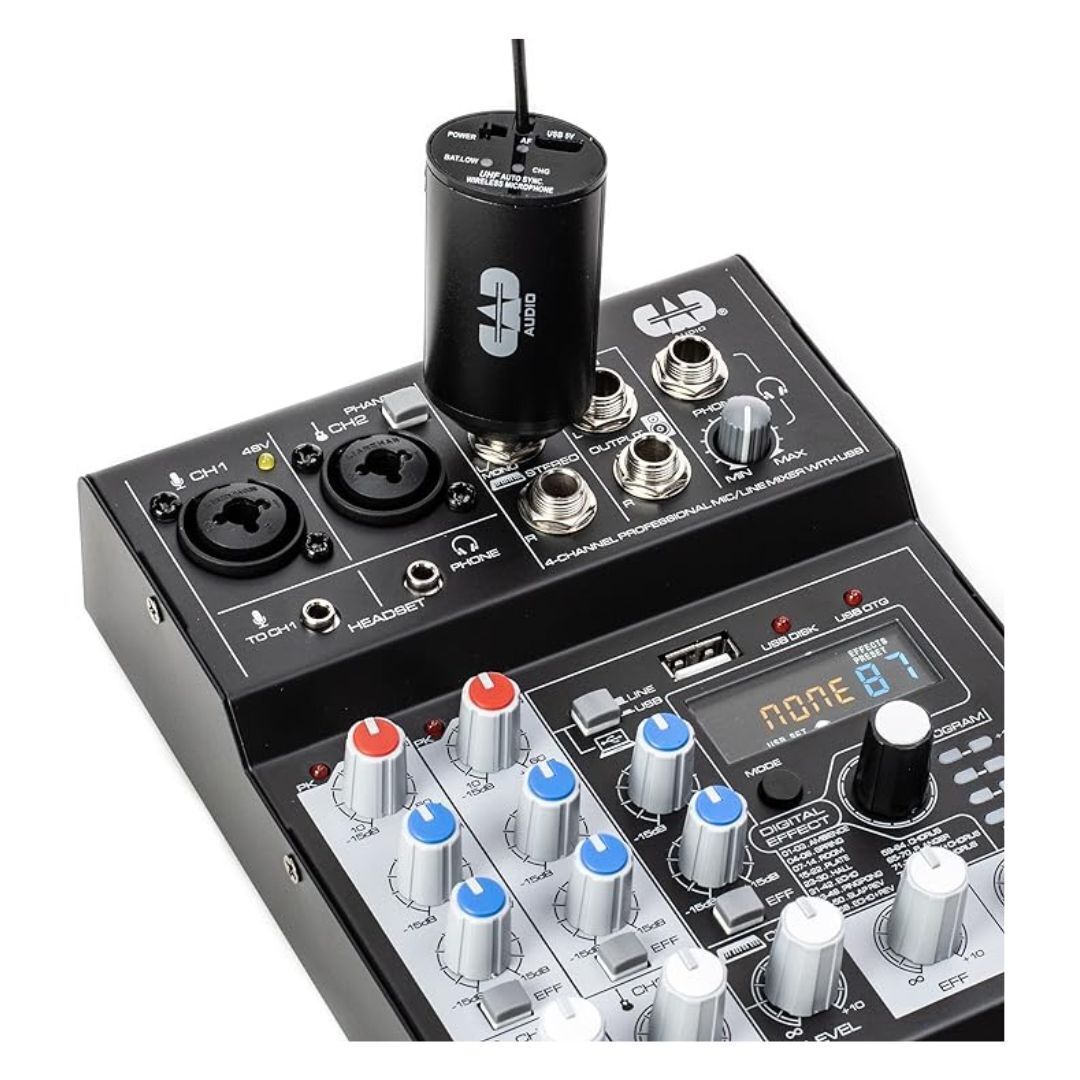 CAD Audio Digital Frequency Agile Single Channel UHF Handheld Wireless (Black)