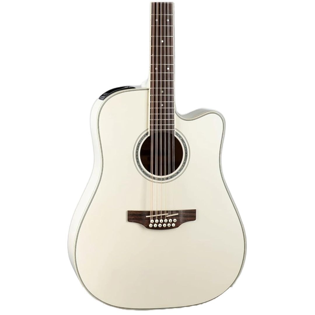 Takamine GD-37CE PW 12-String Dreadnought Acoustic-Electric Guitar - Pearl White