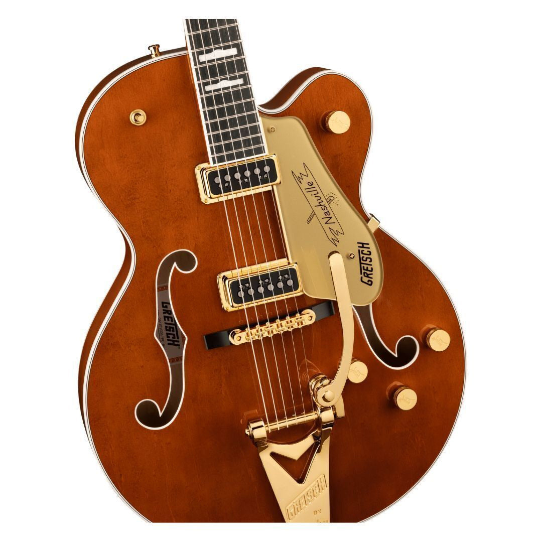 Gretsch G6120TG-DS Players Ed. Nashville Electric Guitar (Orange) Bundle