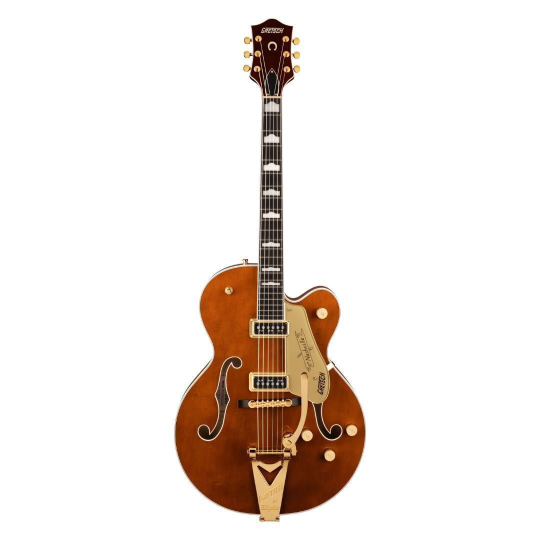 Gretsch G6120TG-DS Players Ed. Nashville Electric Guitar (Orange) Bundle
