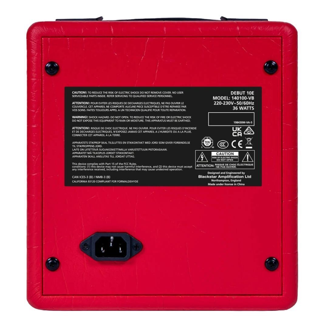 Blackstar DEBUT 10E 10W 2-Channel Combo Amp (Limited Edition Red)