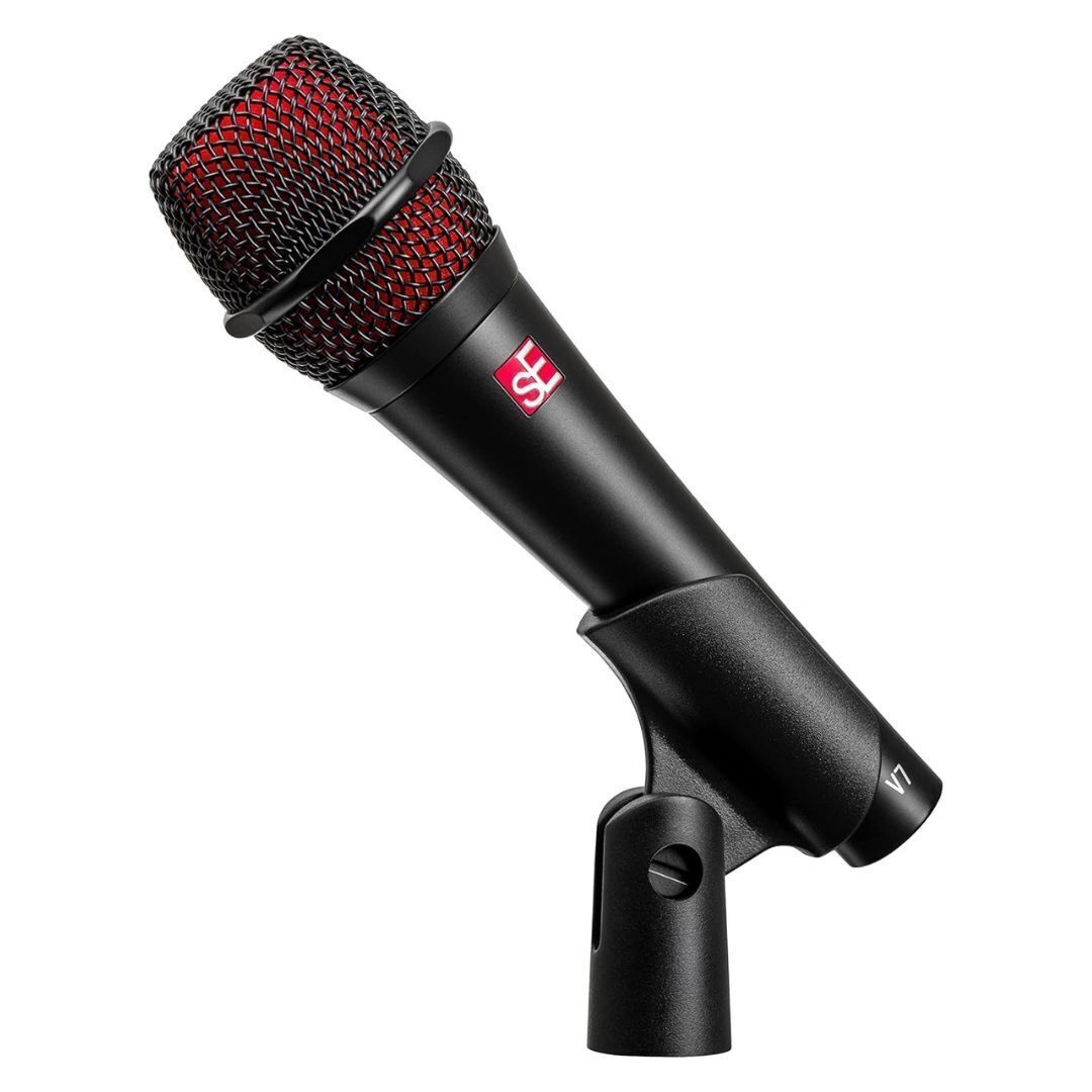 SE Electronics V7-BLK Studio Grade Handheld Supercardioid Microphone (Black)