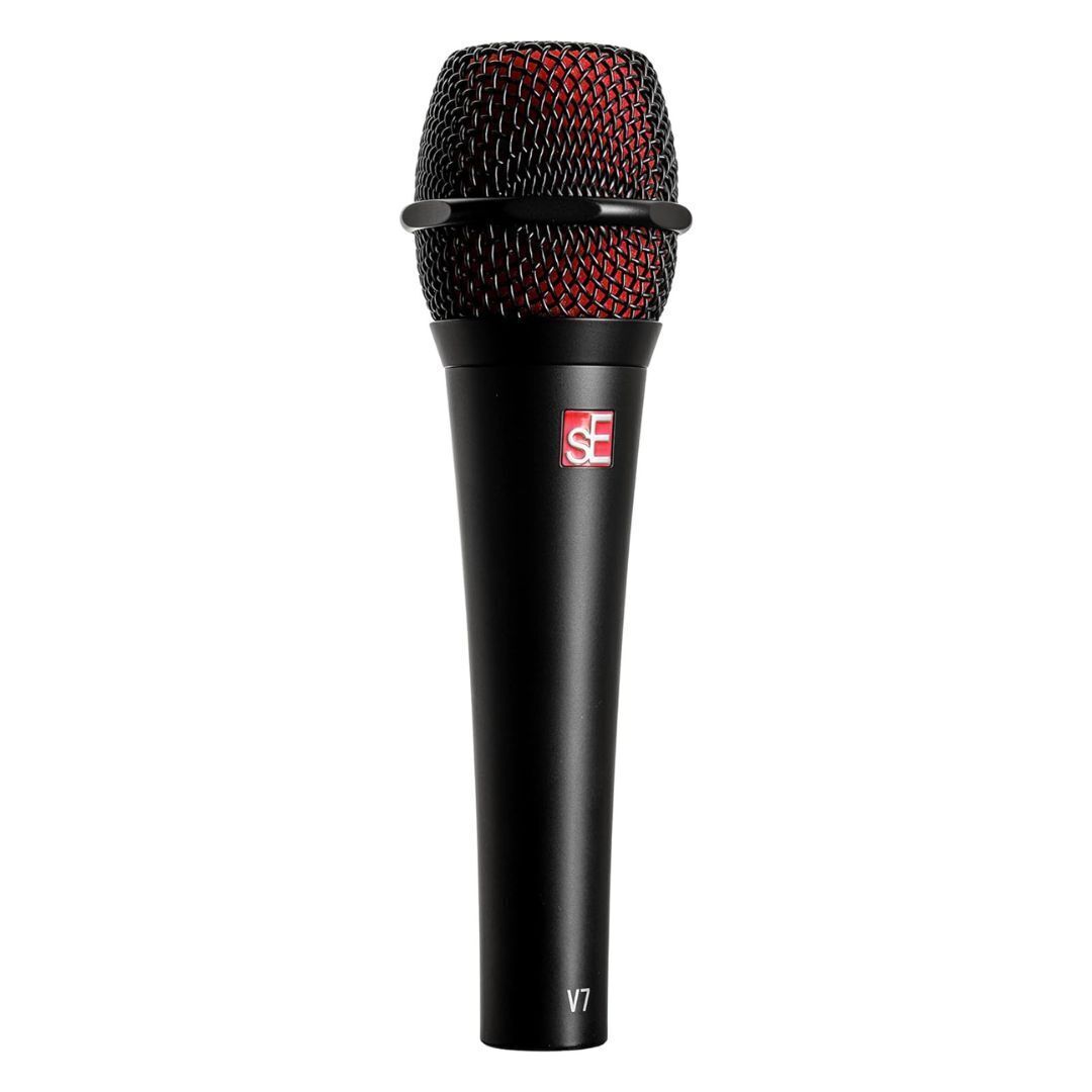 SE Electronics V7-BLK Studio Grade Handheld Supercardioid Microphone (Black)