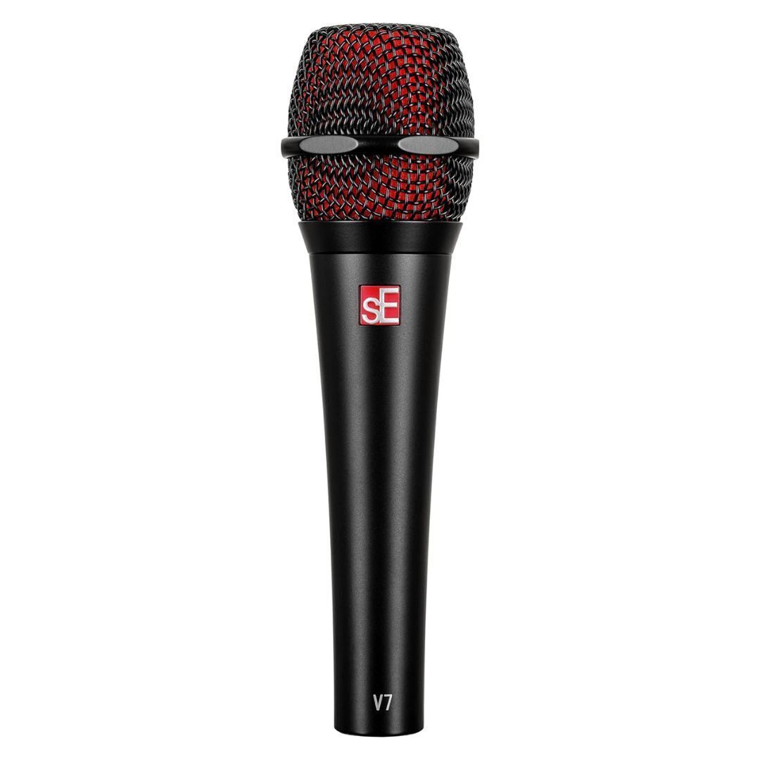 SE Electronics V7-BLK Studio Grade Handheld Supercardioid Microphone (Black)