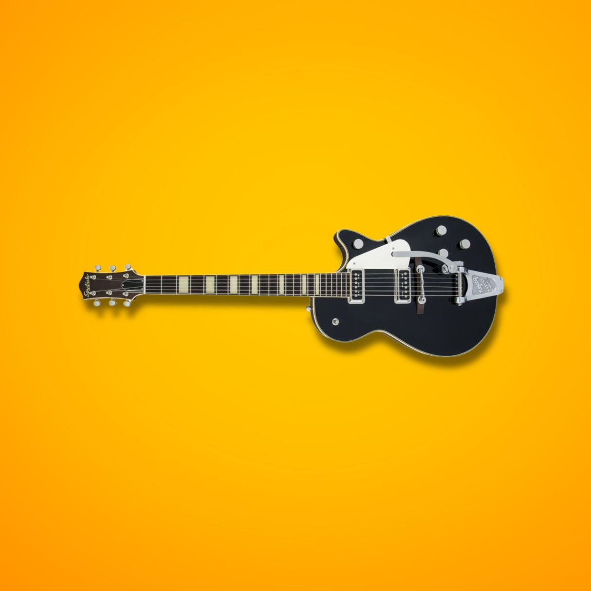Gretsch G6128T-53 Vintage Select '53 Duo Jet Electric Guitar (Black) with Guitar