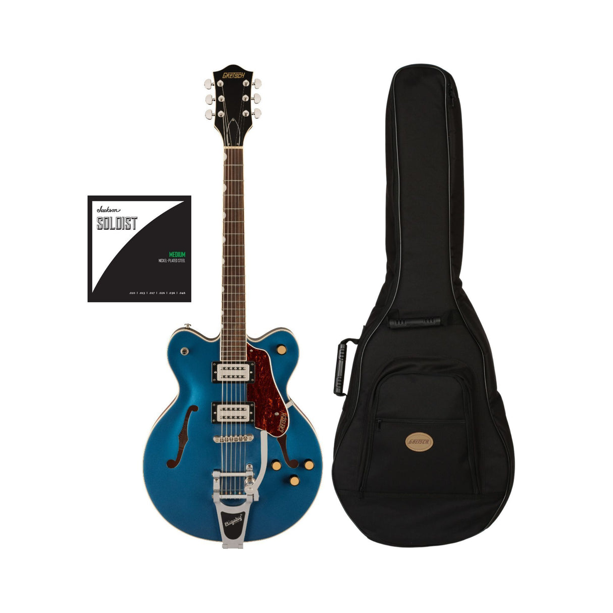 Gretsch G2622T Streamliner Center Block Guitar (Dark Denim) with Bag and Strings