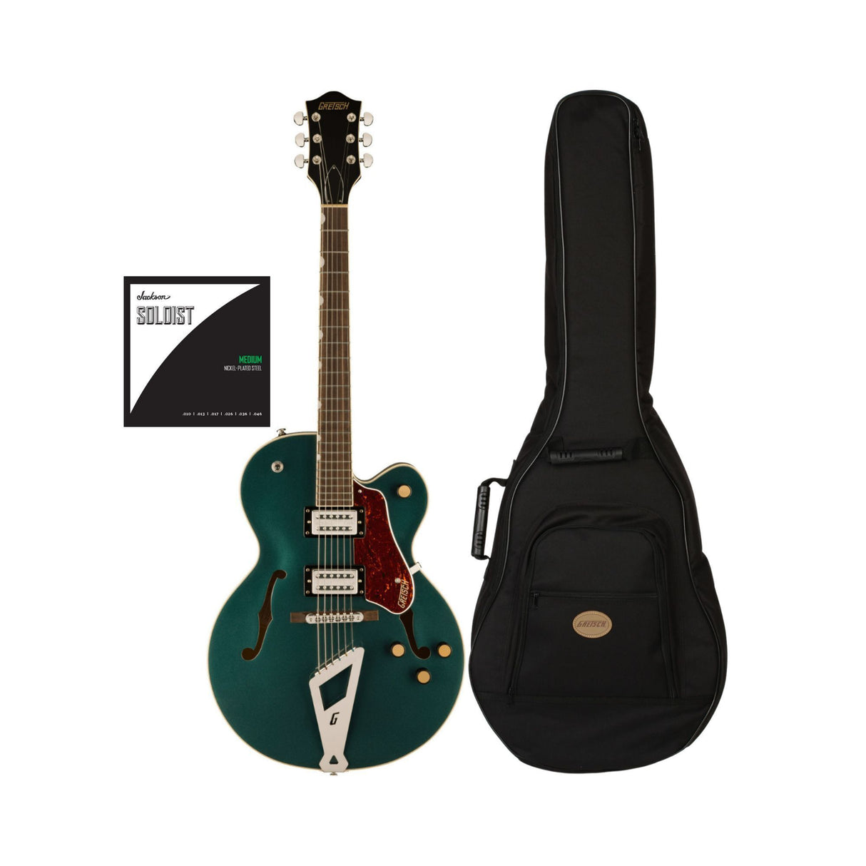 Gretsch G2420 Streamliner 6-String Right-Handed Guitar (Green) with Accessories
