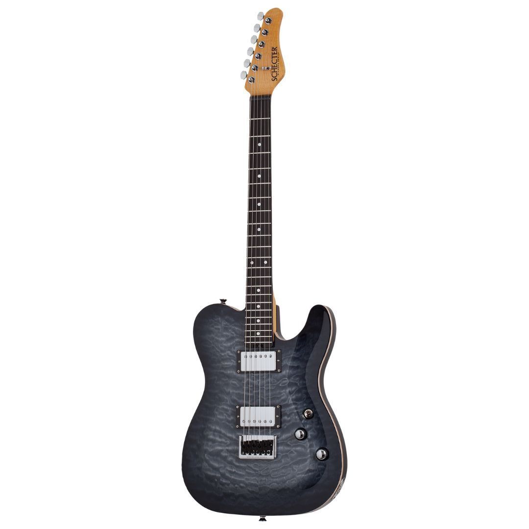 Schecter PT Classic Electric Guitar (Transparent Black Burst)
