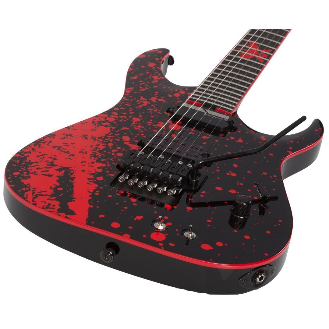 Schecter Sullivan King Banshee 6 FR-S Electric Guitar (Obsidian Blood)