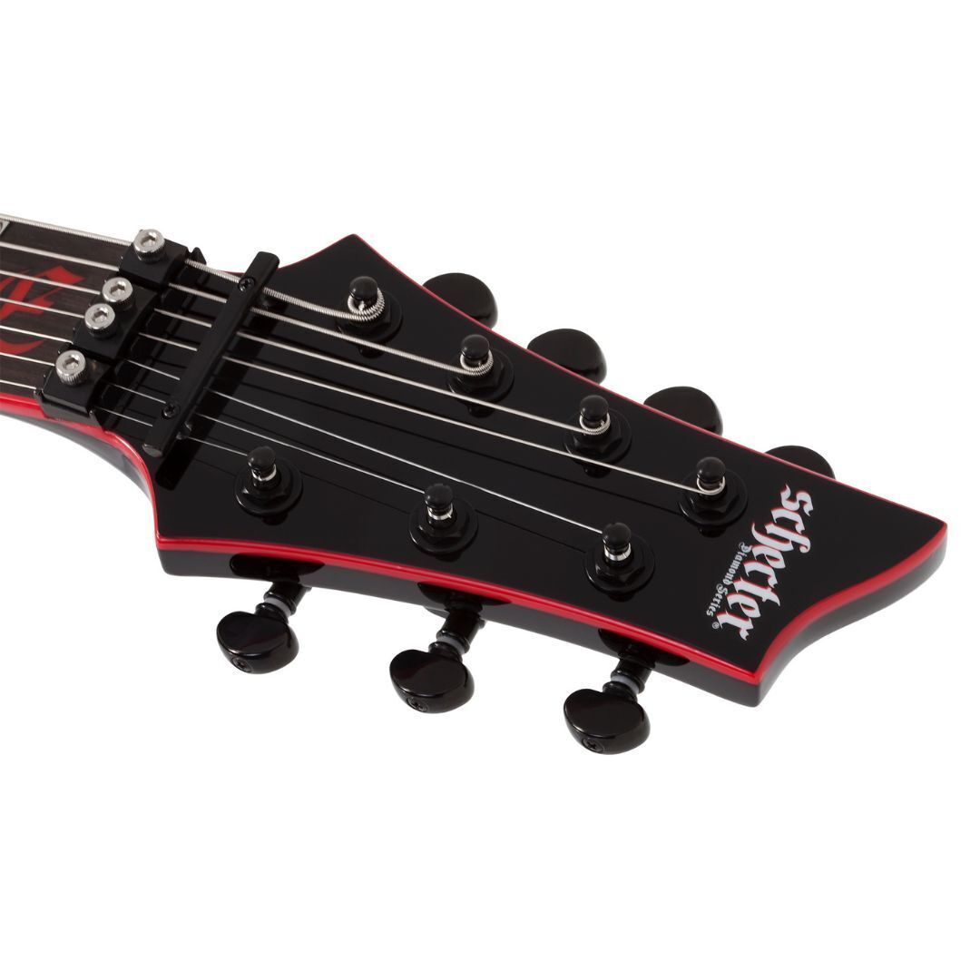 Schecter Sullivan King Banshee 7 FR-S Electric Guitar (Obsidian Blood)