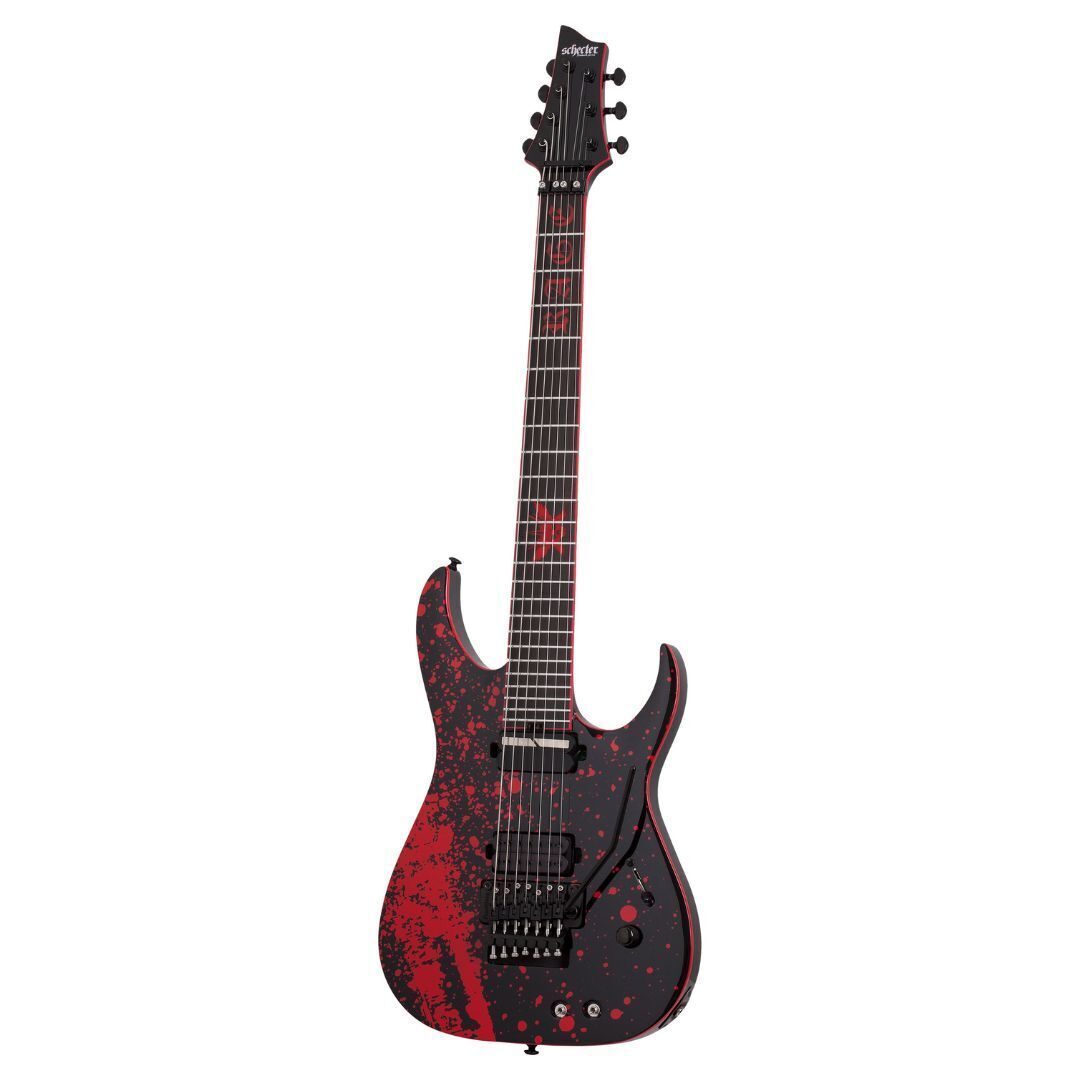 Schecter Sullivan King Banshee 7 FR-S Electric Guitar (Obsidian Blood)