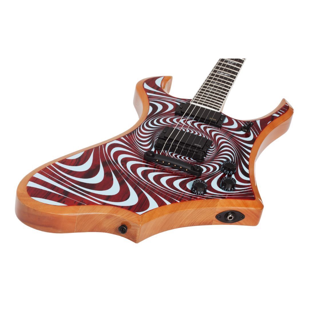 Schecter Goregehn Electric Guitar (Cocobolo Psychic Bullseye)