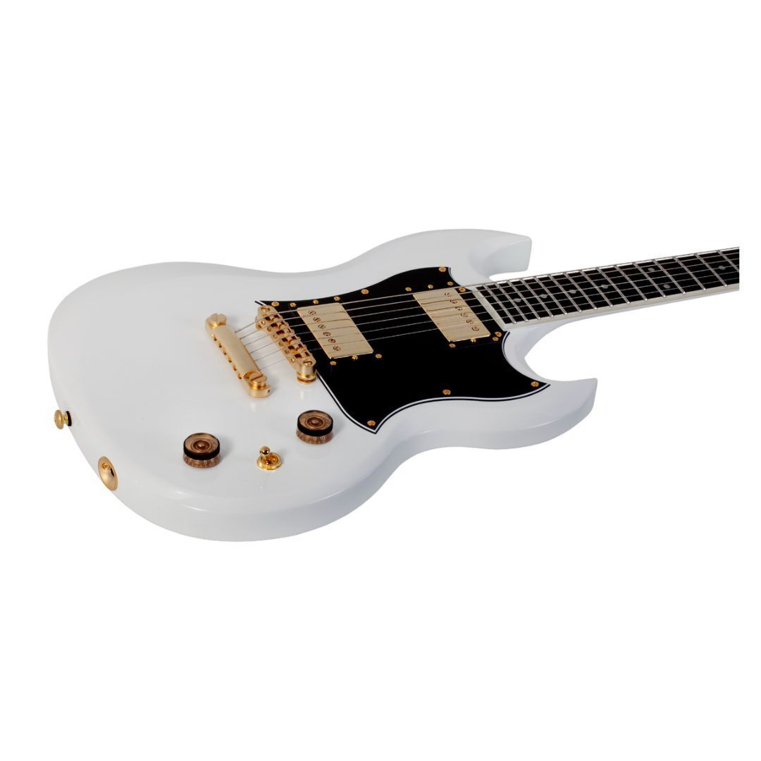 Schecter ZV-H6LLYW66D Electric Guitar (Gloss White) (Open Box)
