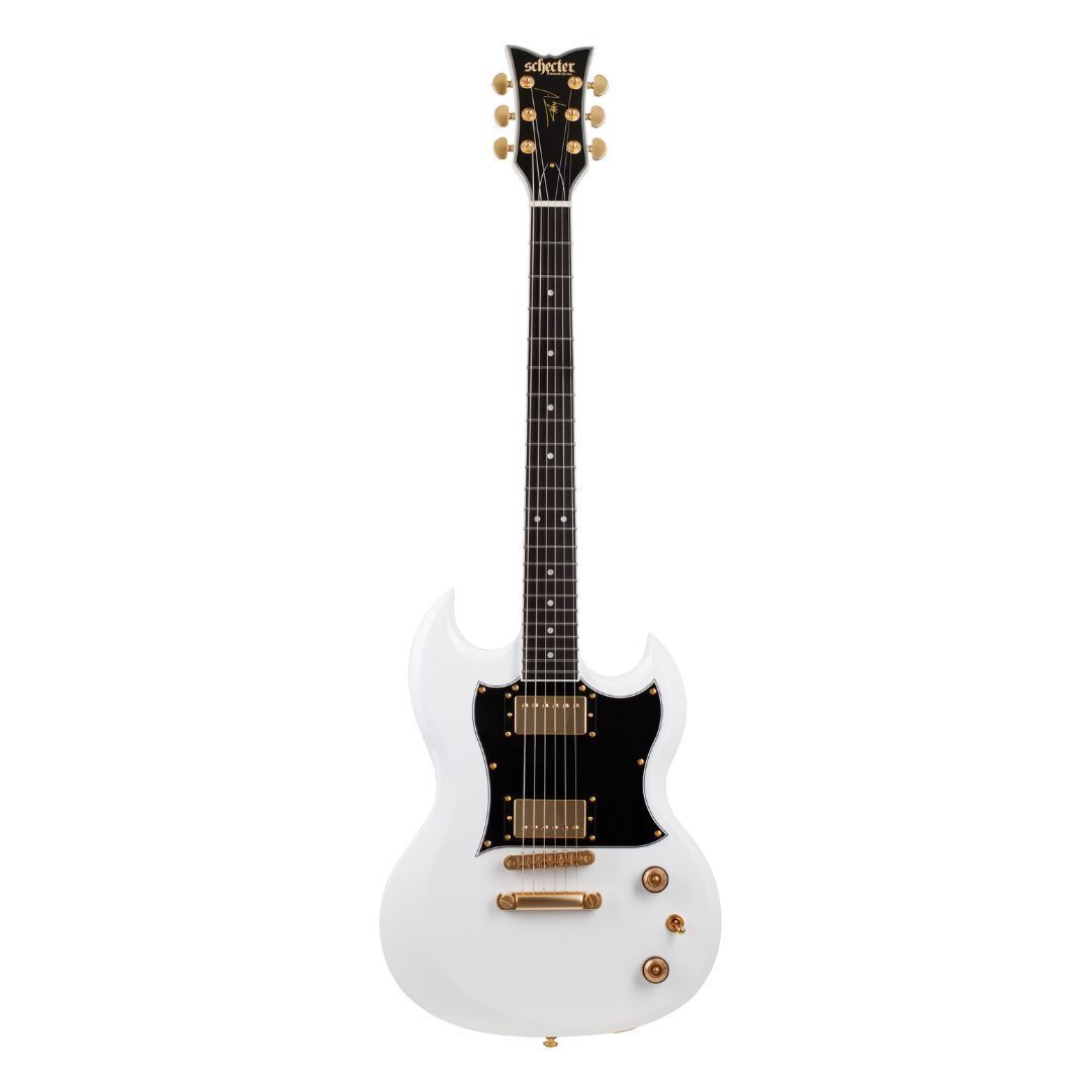 Schecter ZV-H6LLYW66D Electric Guitar (Gloss White) (Open Box)