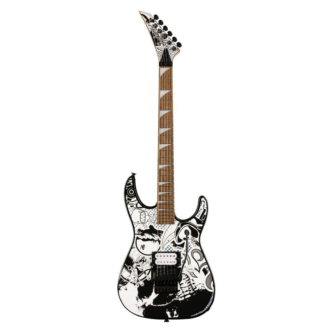 Jackson X Series Dinky DK1 H Electric Guitar (Skull Kaos) w/ Gig Bag and Strings