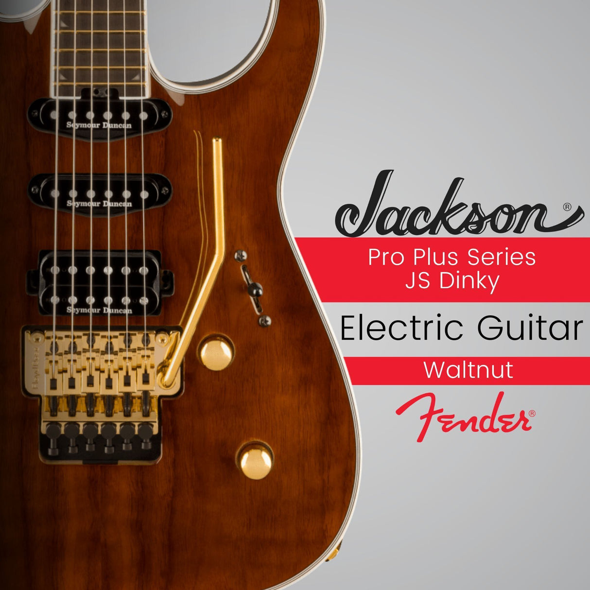 Jackson Pro Plus Series Soloist SLA3 6-String Electric Guitar (Walnut) with Case