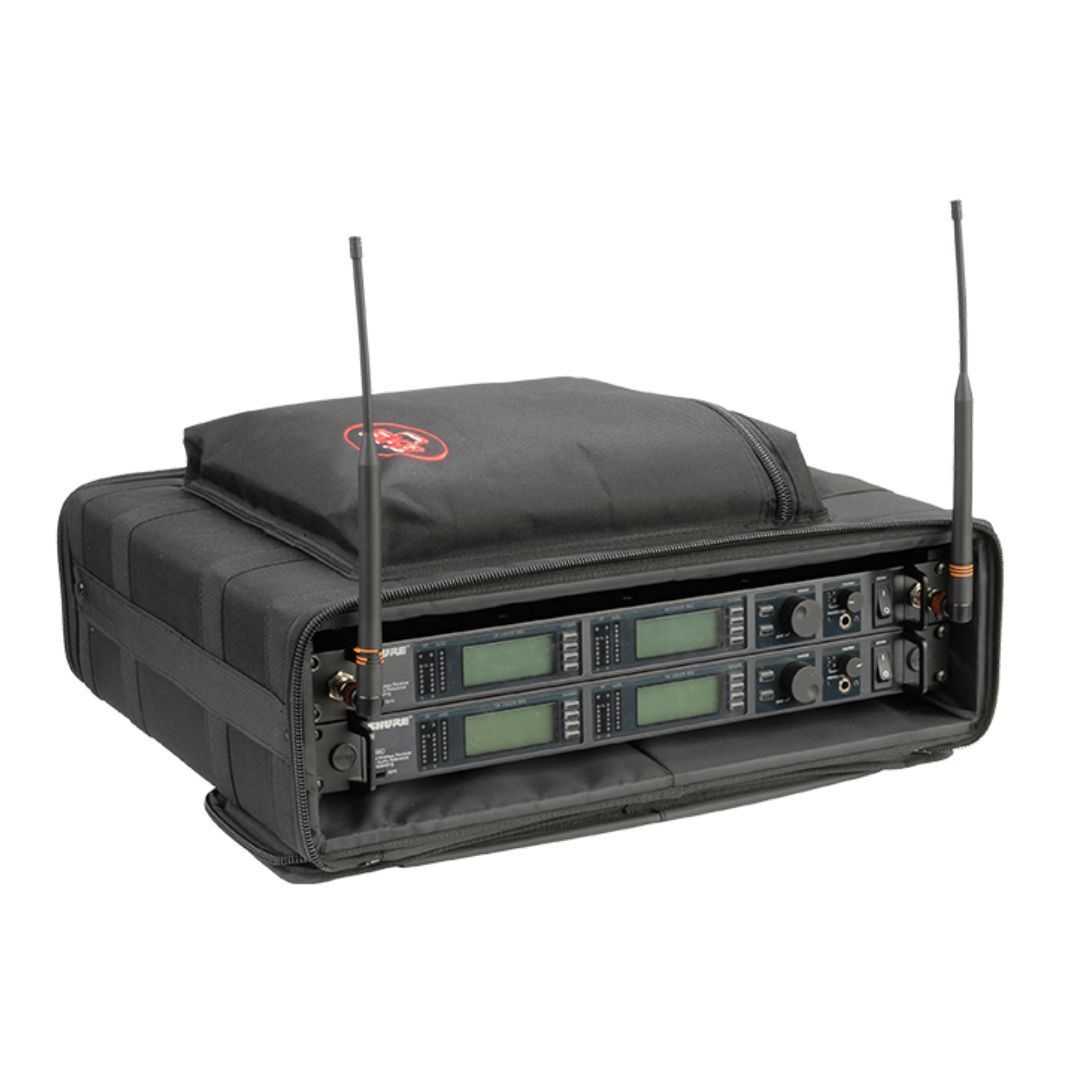 SKB 1SKB-SC192U 2U Soft Rack Case with Steel Rails, Outer Pocket and Straps