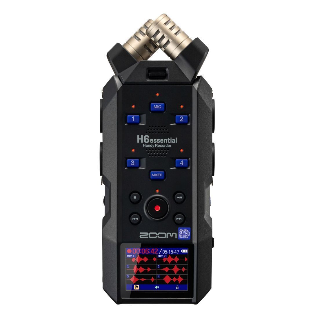 Zoom H6essential with 32-Bit Float, Accessibility, 6-Track Portable Recorder (Open Box)