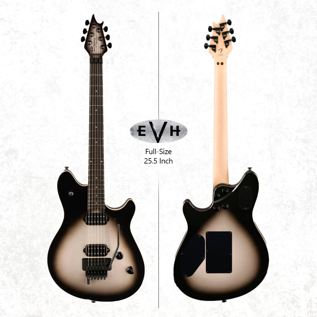 EVH Wolfgang Special Transactional Electric Guitar (SilverBurst Ebony) with Case