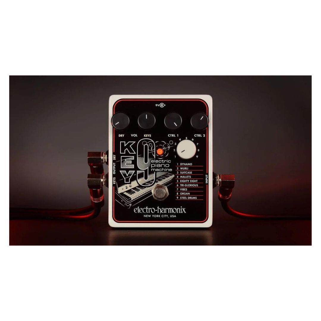 Electro-Harmonix Key 9 Electric Piano Machine Guitar Pedal, Power Supply Incl.