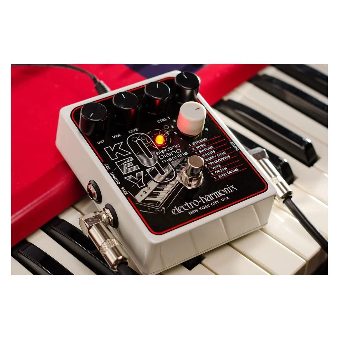 Electro-Harmonix Key 9 Electric Piano Machine Guitar Pedal, Power Supply Incl.