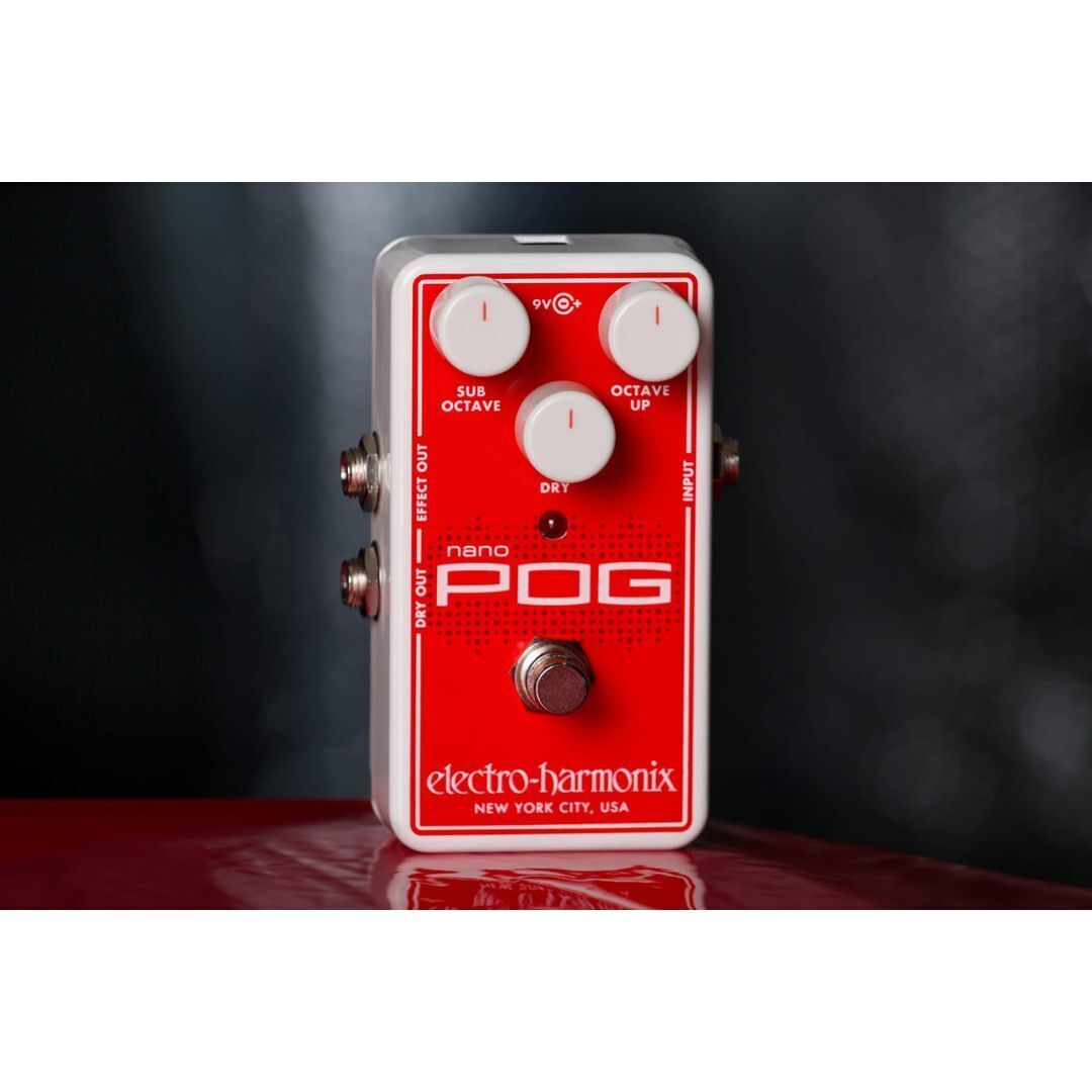 Electro-Harmonix Nano Pog Polyphonic Octave Generator Pedal W/Power Supply
