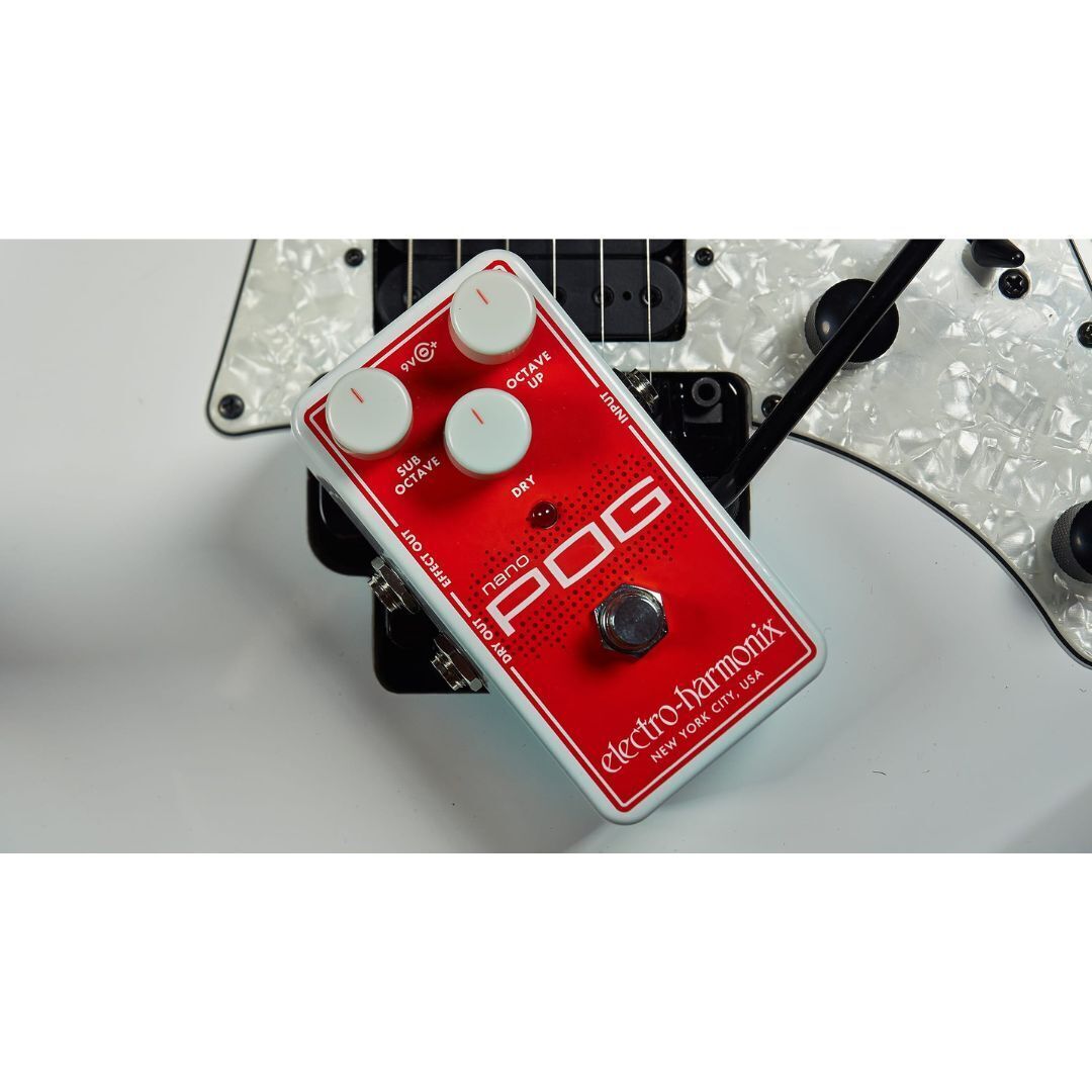 Electro-Harmonix Nano Pog Polyphonic Octave Generator Pedal W/Power Supply