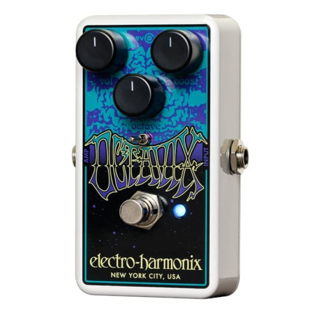 Electro-Harmonix Octavix Octave Fuzz Guitar Pedal With Power Supply