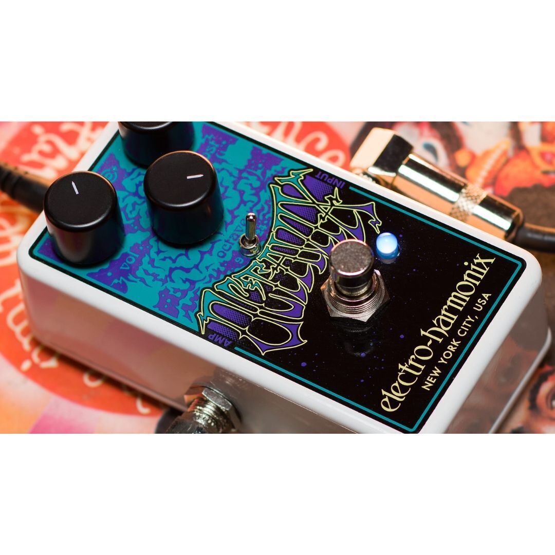 Electro-Harmonix Octavix Octave Fuzz Guitar Pedal With Power Supply
