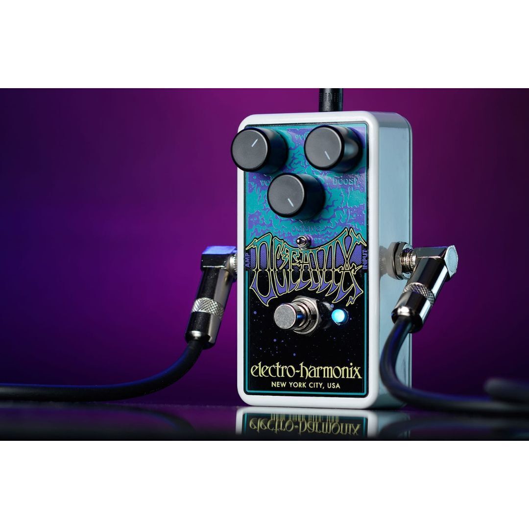 Electro-Harmonix Octavix Octave Fuzz Guitar Pedal With Power Supply