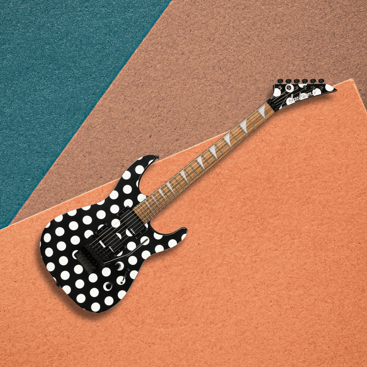 Jackson X Series Soloist SLX DX Electric Guitar (Polka Dot) Bundle