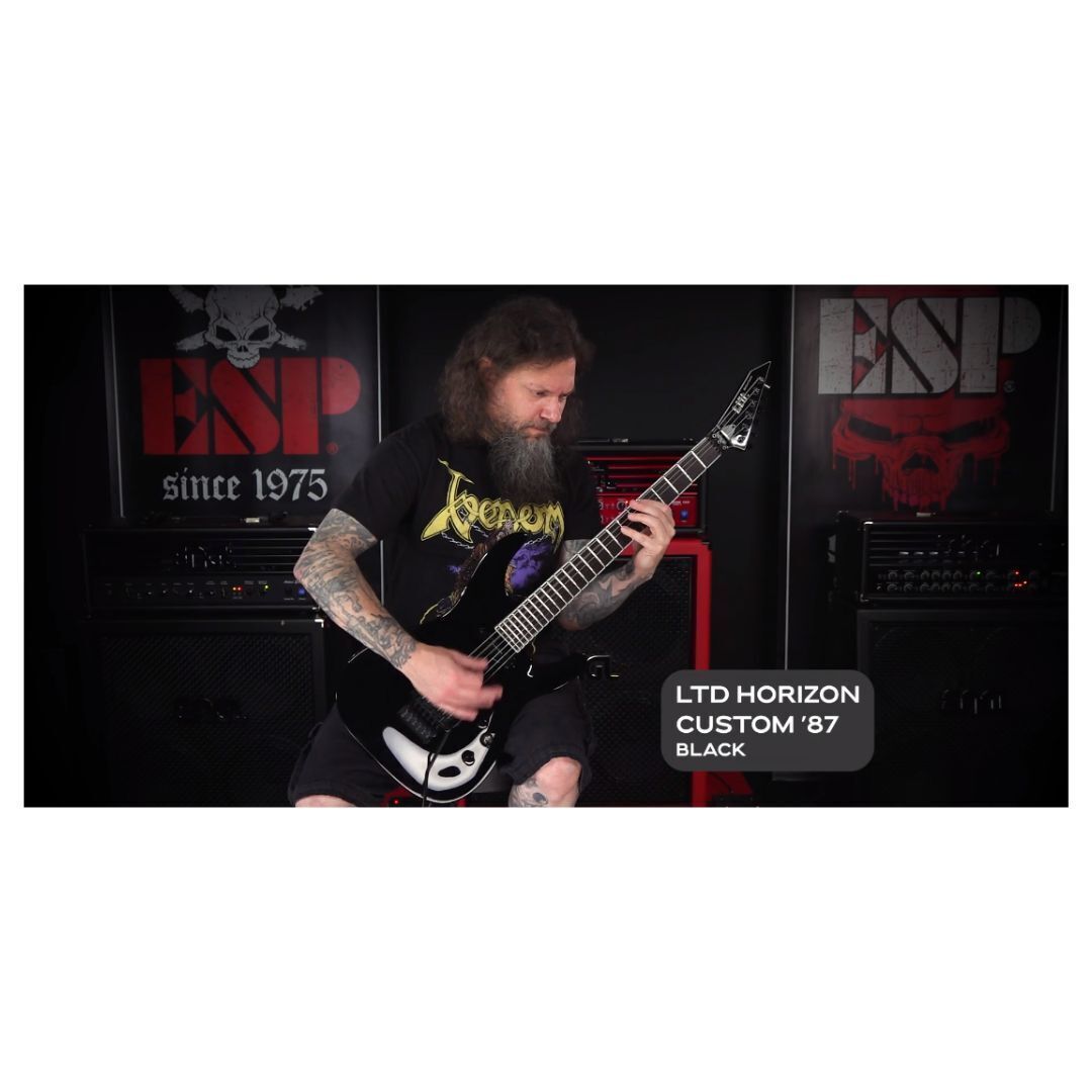 ESP LTD Horizon Custom 87 Electric Guitar, Black