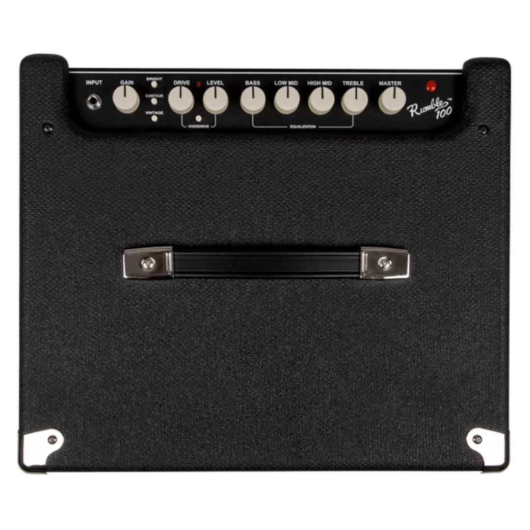 Fender Rumble 100 (V3), 120V, Black/Silver Guitar Amplifier