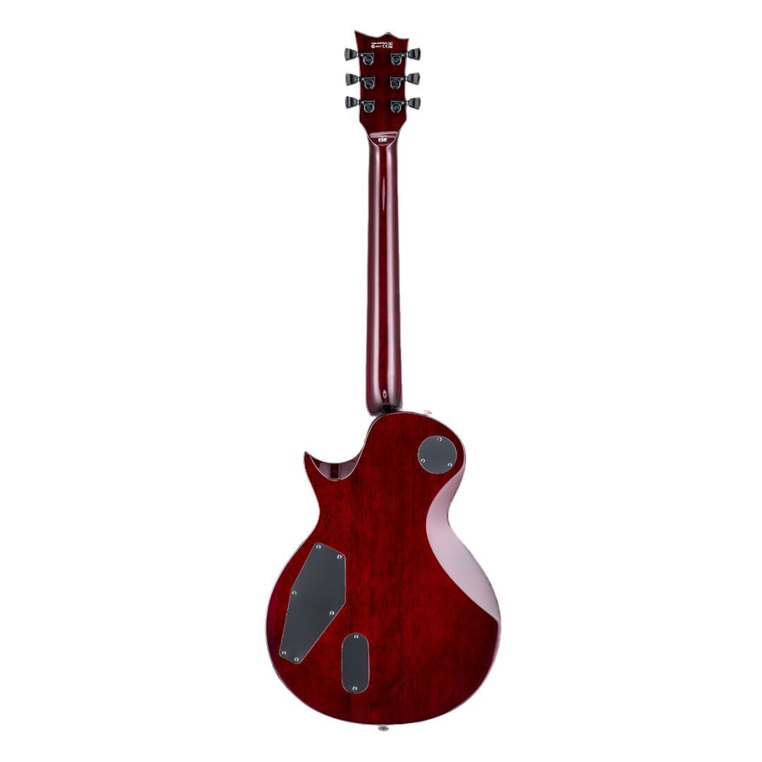 ESP LTD Deluxe EC-1000QM Electric Guitar, See-Thru Black Cherry