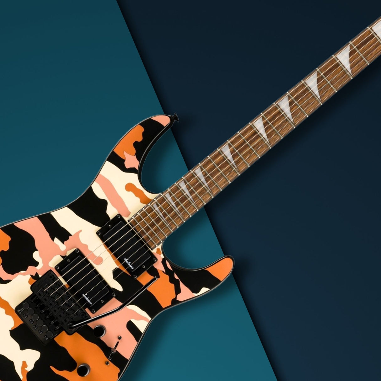 Jackson X Series Soloist SLX DX Electric Guitar (Butterscotch Camo) Bundle