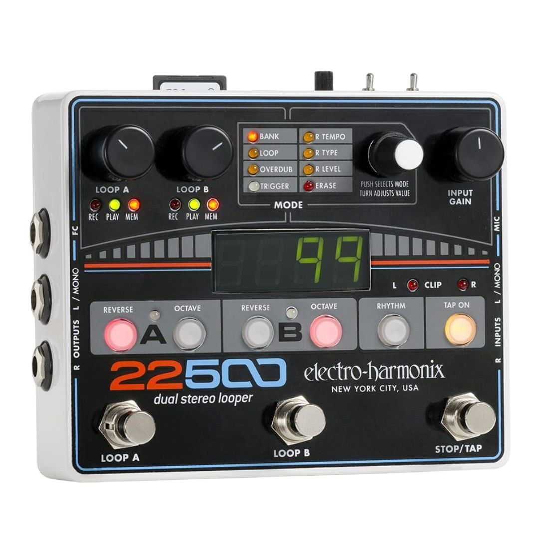 Electro-Harmonix 22500 Dual Stereo Looper Guitar Pedal W/Power Supply