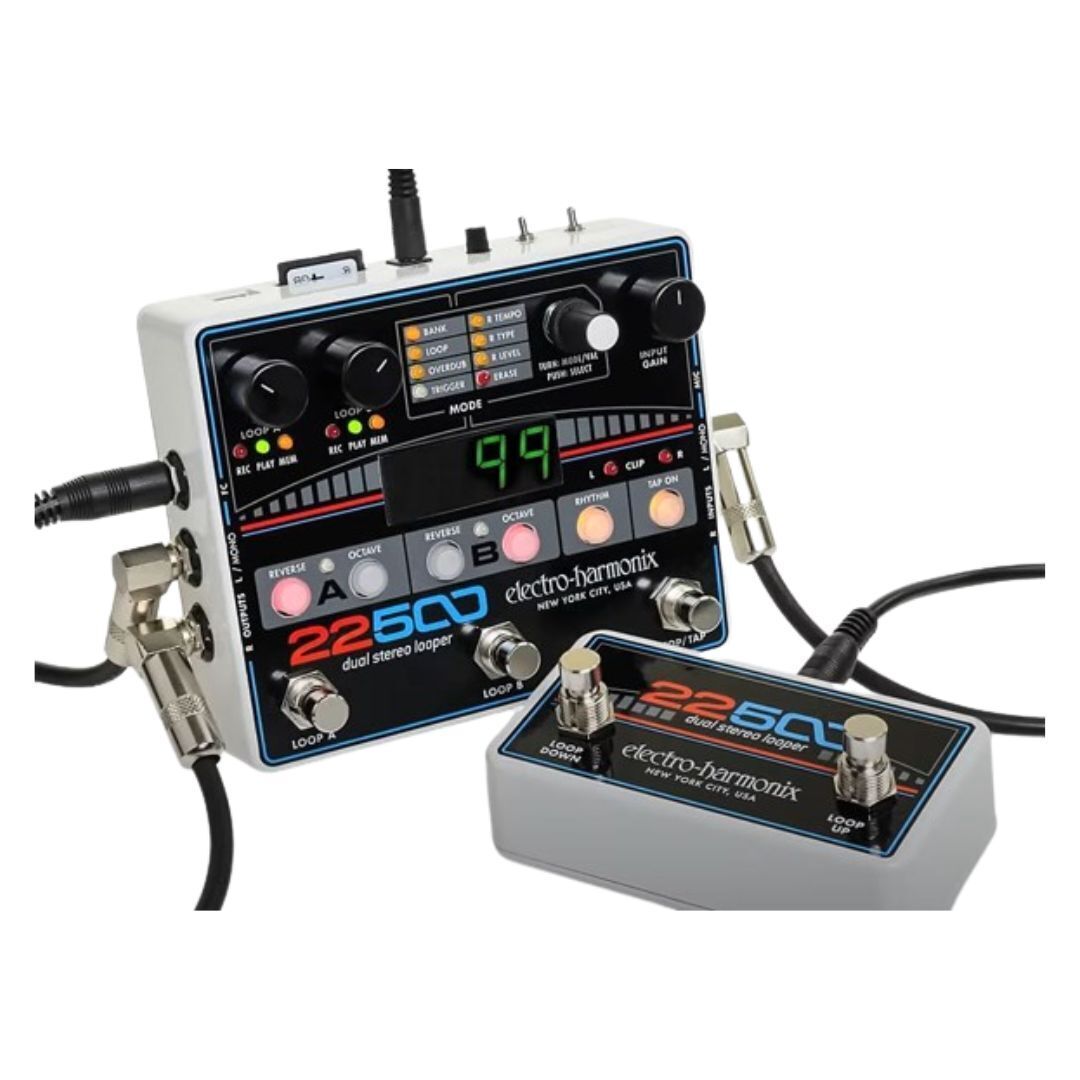 Electro-Harmonix 22500 Dual Stereo Looper Guitar Pedal W/Power Supply