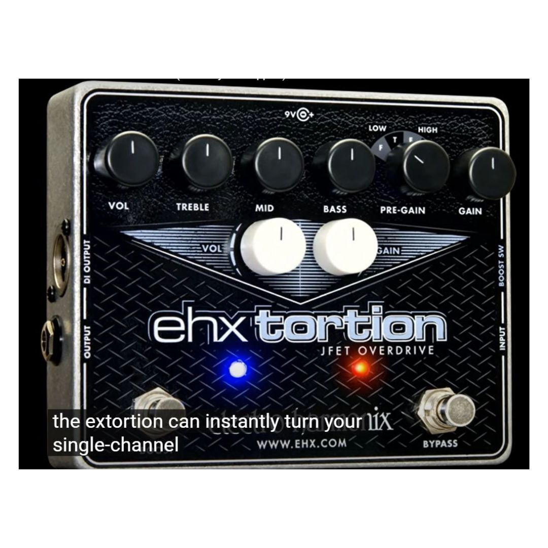 Electro-Harmonix Ehx Tortion Jfet Overdrive Guitar Effects Pedal
