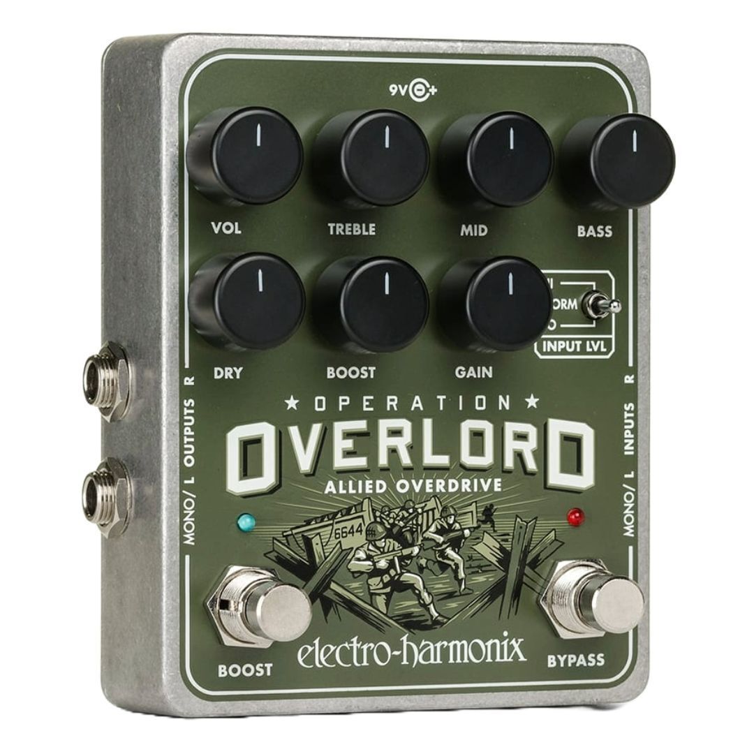 Electro-Harmonix Operation Overlord Overdrive Effects Pedal W/Power Supply