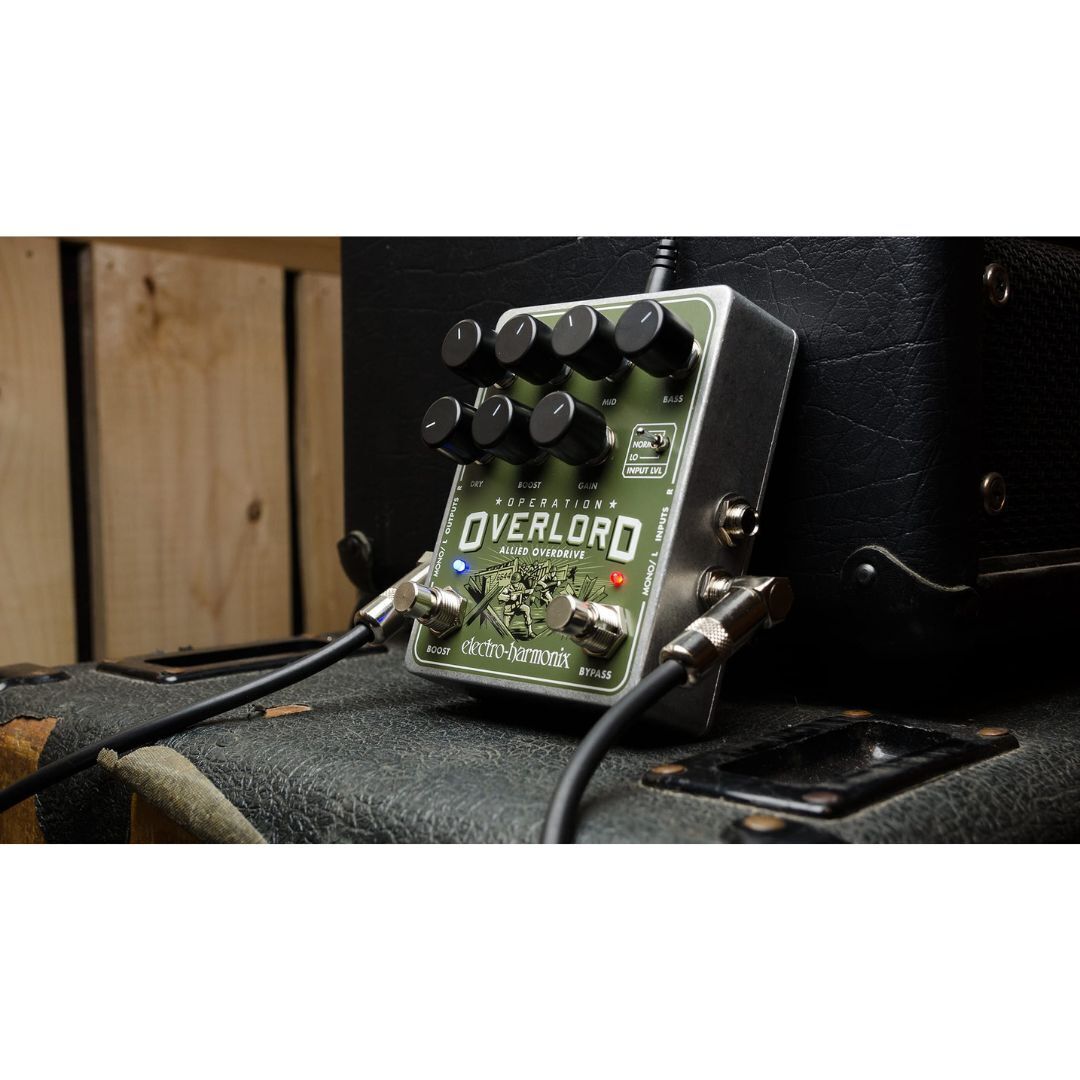 Electro-Harmonix Operation Overlord Overdrive Effects Pedal W/Power Supply