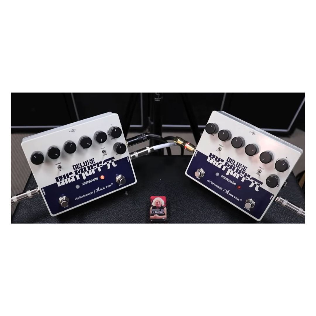 Electro Harmonix Sovtek Deluxe Big Muff Pi Effects Pedal