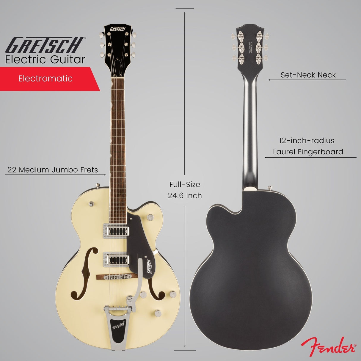 Gretsch G5420T Electromatic Electric Guitar (London Gray) with Hardshell Case