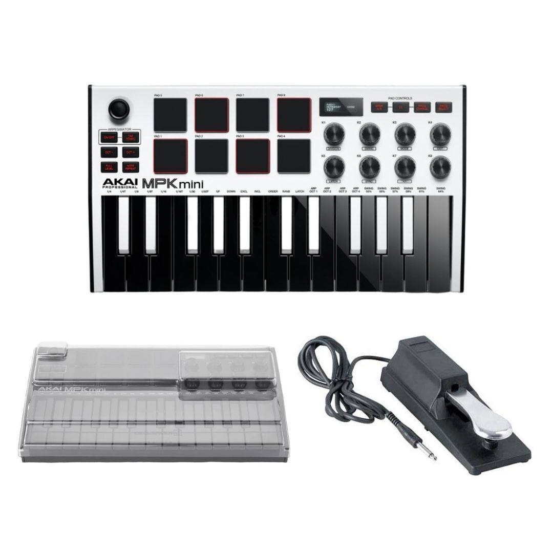 Akai Professional MPK Mini MK III 25-key MIDI Keyboard Controller (White)