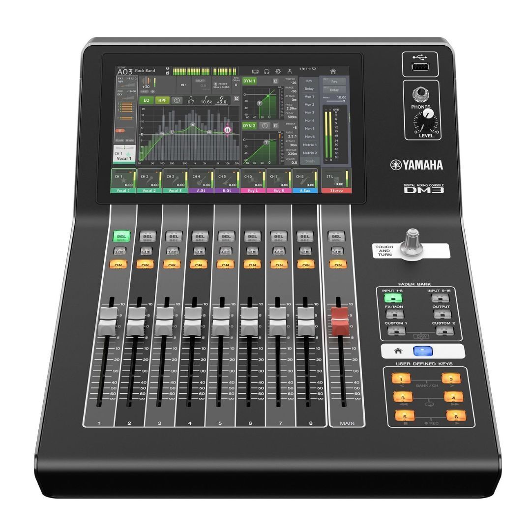 Yamaha DM3-D 22 Channel Ultracompact Digital Mixing Console and SKB iSeries Case