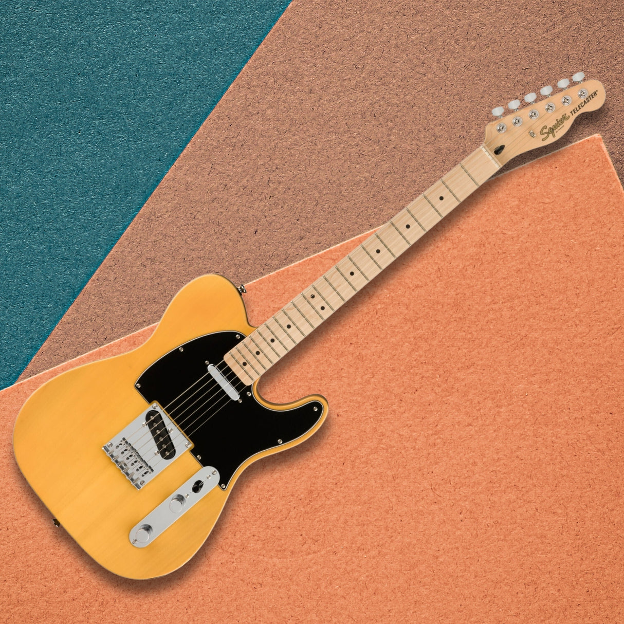 Squier Affinity Series Telecaster 6-String Electric Guitar (Butterscotch Blonde)