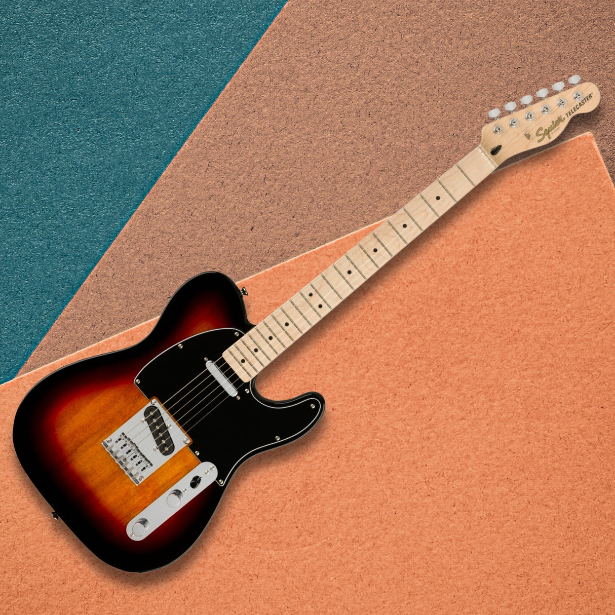Squier Affinity Series Telecaster Electric Guitar (3-Color Sunburst) Bundle