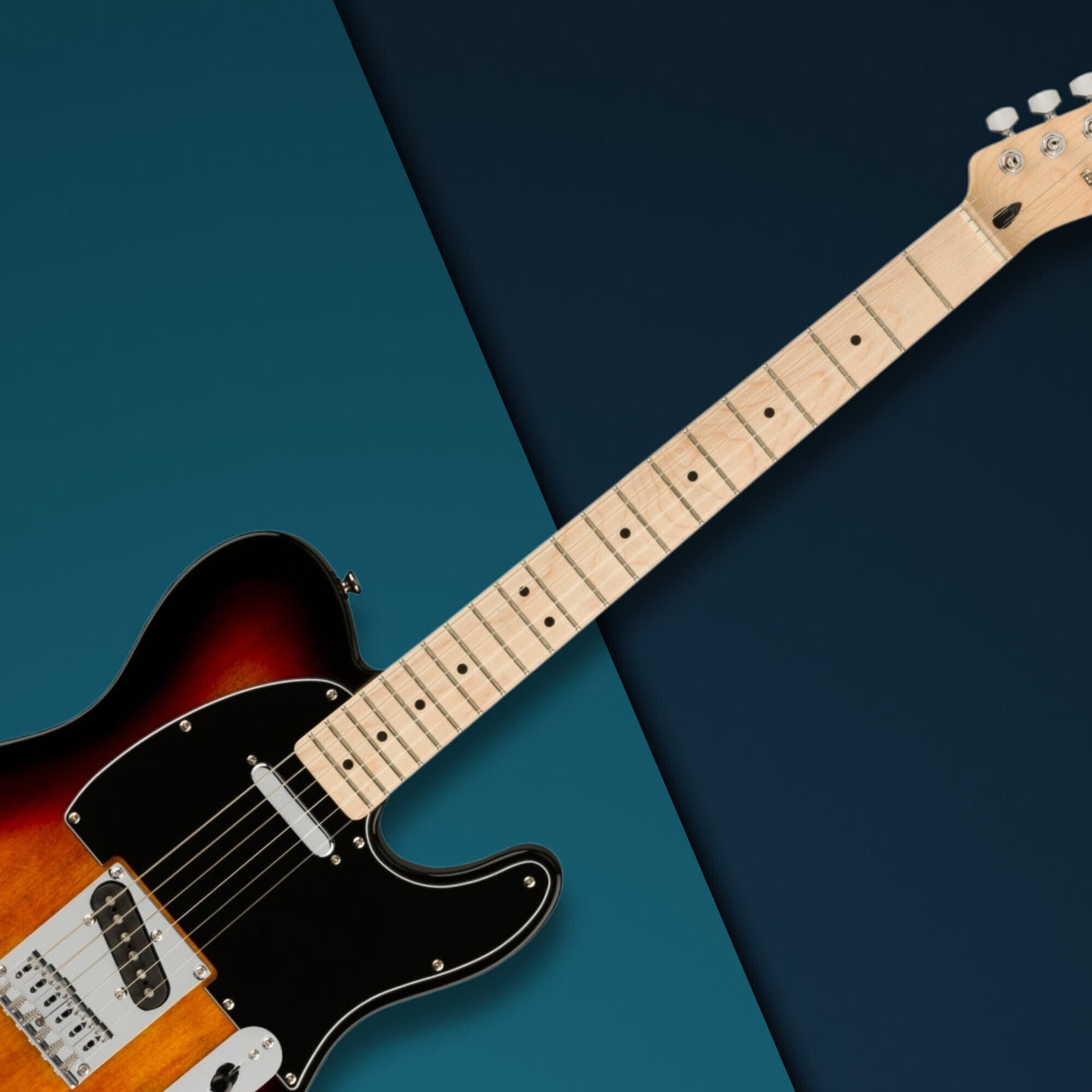 Squier Affinity Series Telecaster Electric Guitar (3-Color Sunburst) Bundle